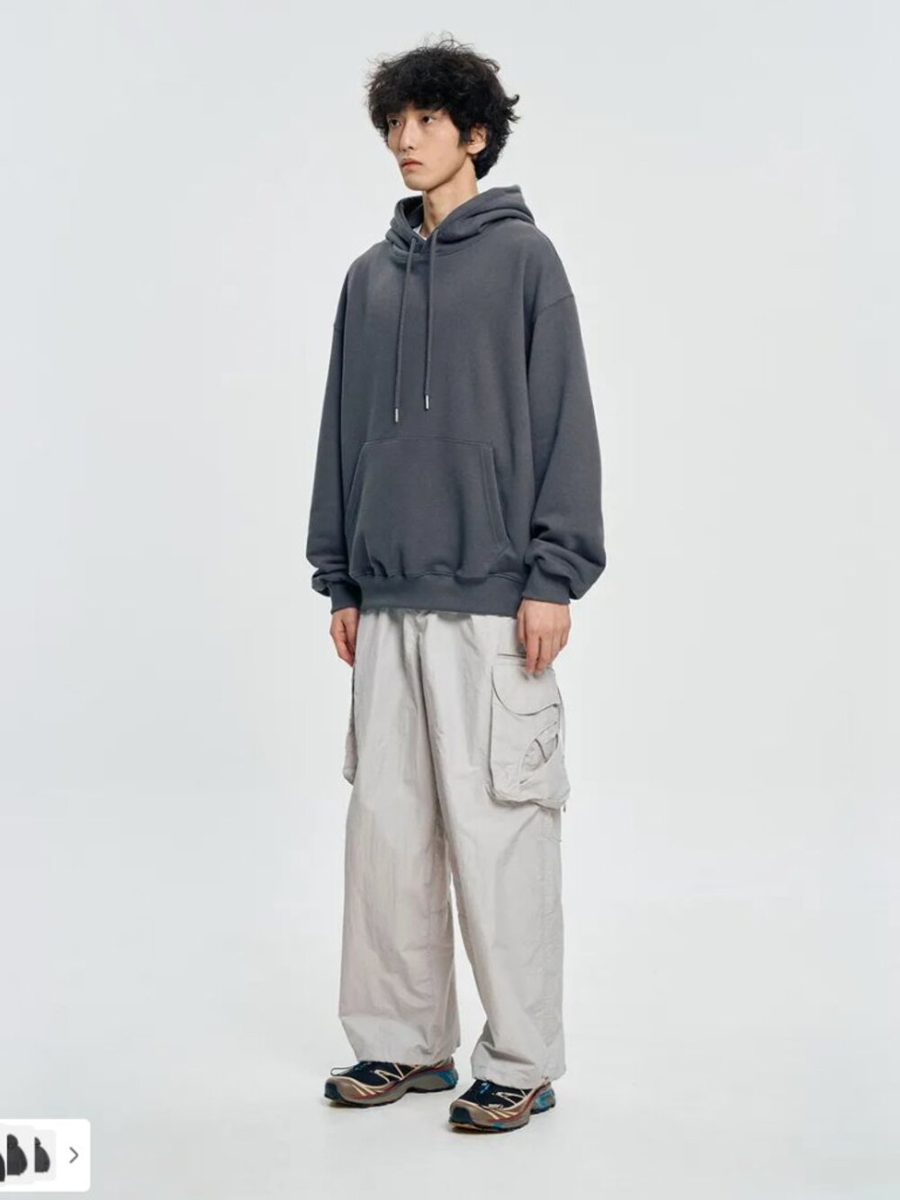 Charcoal Grey Oversized Hoodie